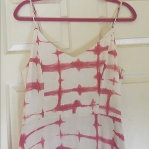 BB Dakota pink and white maxi dress